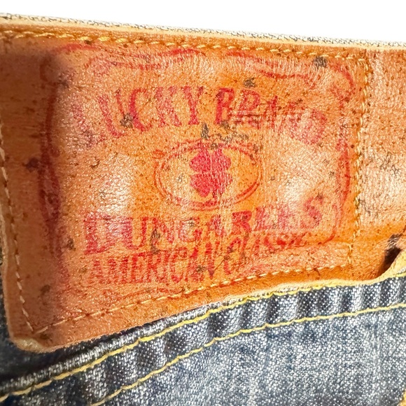 LUCKY BRAND VINTAGE DENIM MIDI SKIRT Y2K 2000’s SZ 14/32 - Picture 5 of 10